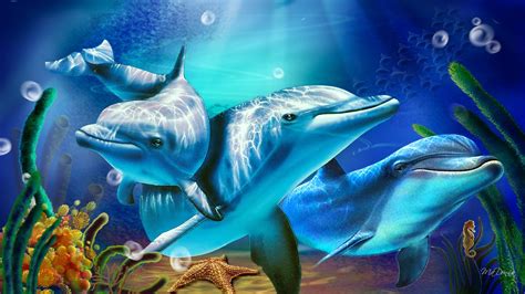 Free 3d Dolphin Wallpaper Wallpapersafari