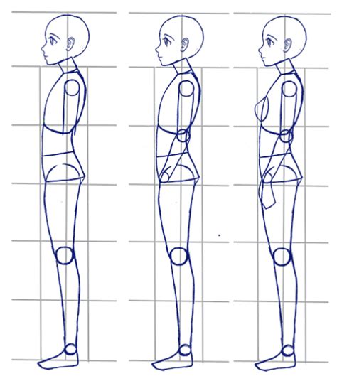 How To Draw Anime Side View Full Body Profile Manga Tuts Anime