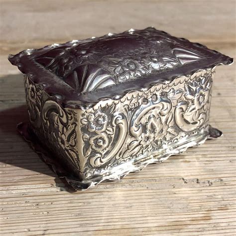 Victorian Silver Trinket Box Antique Silver Hemswell Antique Centres