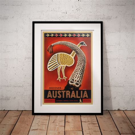 Discover Australia Anta Vintage Travel Poster Just Posters