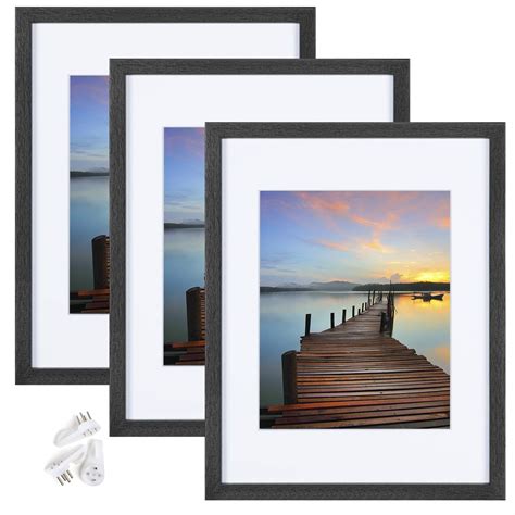 Buy Sindcom 11x14 Picture Frames With Real Glass And Synthetic Wood Made To Display Pictures