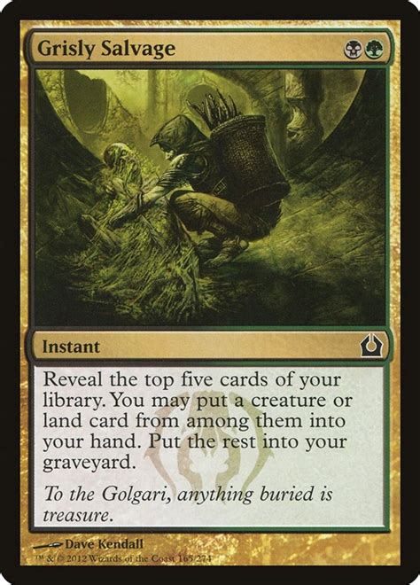 Grisly Salvage Return To Ravnica Magic The Gathering