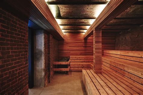 A Brooklyn Bathhouse Takes Root Inside An Erstwhile 1930s Soda Factory Surface