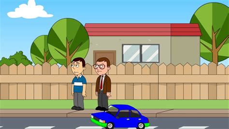 Goanimate Wrapper Offline Caillou Steals His Dads Car And Gets