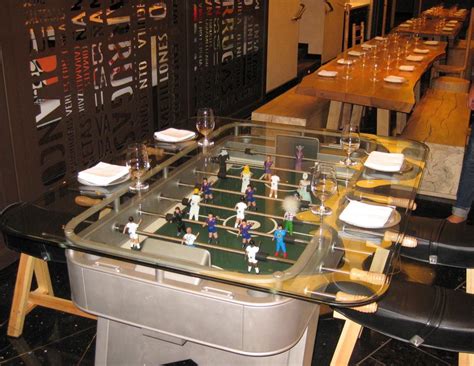 Any item that has been on display, assembled, or unboxed is repackaged for safe transport. Coffee Foosball Table | Coffee Table Design Ideas ...