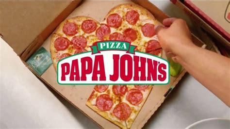 Papa John S Heart Shaped Pizza Tv Commercial Share Your Heart With