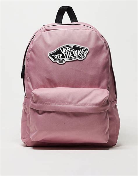 Vans Realm Backpack In Pink Asos