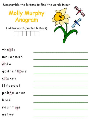Molly Murphy Anagram Puzzles