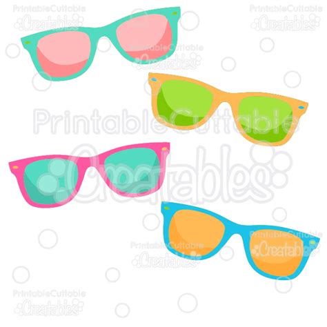Summer Sunglasses Free Svg Cut File And Clipart