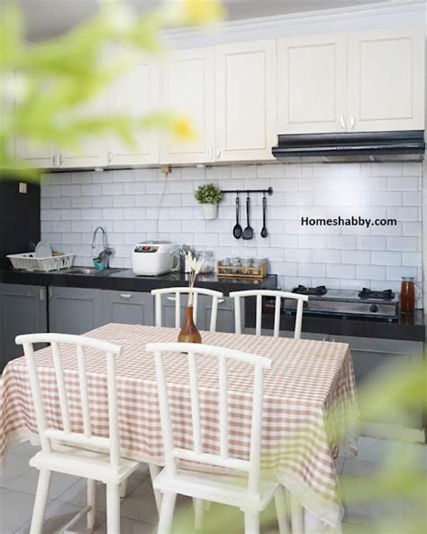 inspirasi desain dapur  menyatu  ruang makan homeshabby