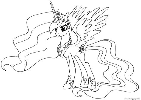 My Little Pony Coloring Pages Princess Celestia Updated 2023
