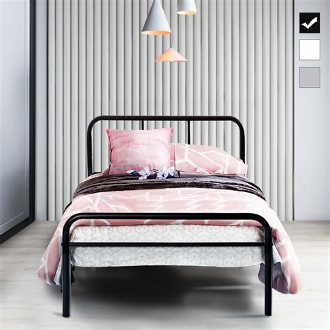 Voilamart Twin Metal Bed Frames With Headboard And Footboard Single 6