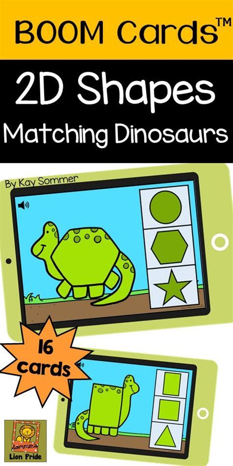 Jul 29 2020 This Math Deck Is All About 2d Shapes With A Dinosaur