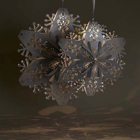 Where to use large christmas snowflakes. Stardream Silver Large 3D Snowflakes