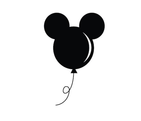 Disney Svg Disney Balloon Svg Mickey Balloon Svg Mickey Etsy