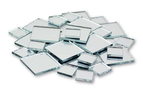 Glass Craft Mini Square Mirrors Bulk 05 And 1 Inch 100 Pieces Mirror