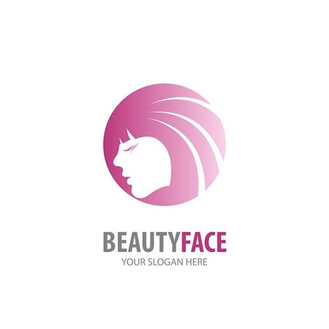 Premium Vector Beauty Face Logo For Business Company Simple Beauty
