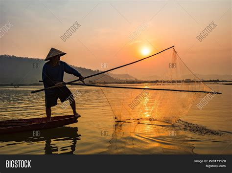 Fisherman On Boat Image And Photo Free Trial Bigstock
