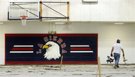 Riverside La Sierra High Gym Gets Facelift New Floor Press Enterprise