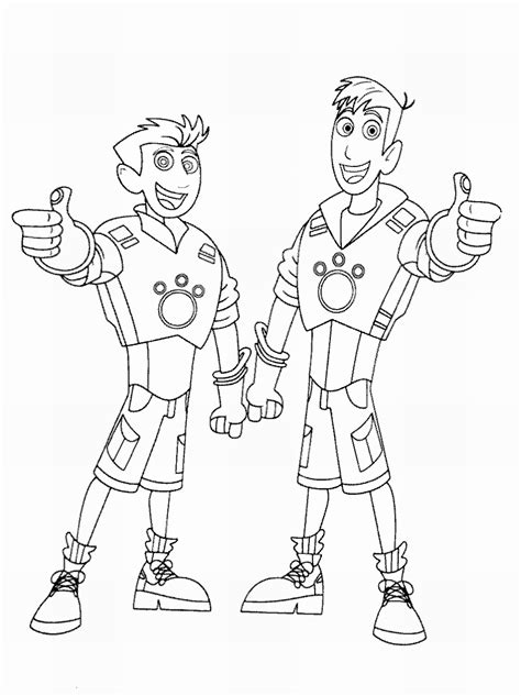 entrelosmedanos wild kratts coloring pages