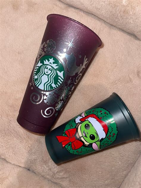 Customized Starbucks Holiday Tumblers Etsy