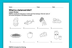 He provides healthy alternatives to some of her diet staples in hopes that she will feel better and more energized. 7th Grade Nutrition Worksheets Middle School - Propranolols