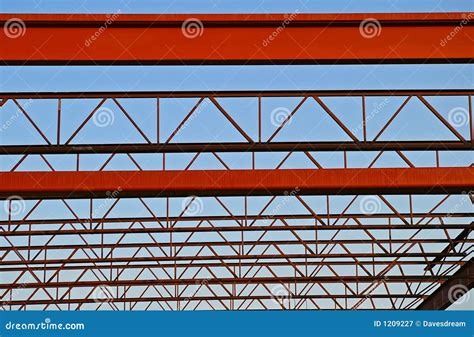 Steel Roof Trusses Royalty Free Stock Photography Image 1209227