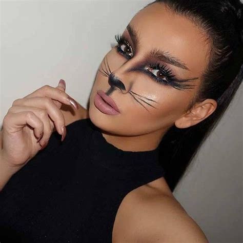 Black Cat Makeup Ideas For Halloween At CherryCherryBeauty Com Cat Halloween Makeup