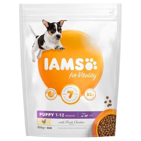 Iams large breed chicken & whole grains recipe 5. IAMS for Vitality Chicken Small & Medium Breed Puppy Dry ...