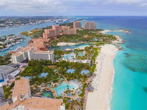 Atlantis Aerial View Paradise Island Bahamas Stock Photo Image Of