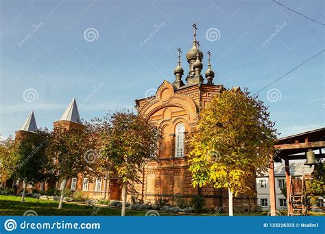 Autumn Landscape Autumn In The Monastery Stock Image Image Of Fall