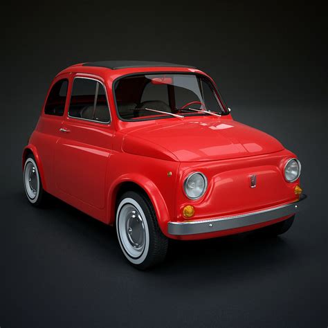 3d Fiat 500 Classic Model