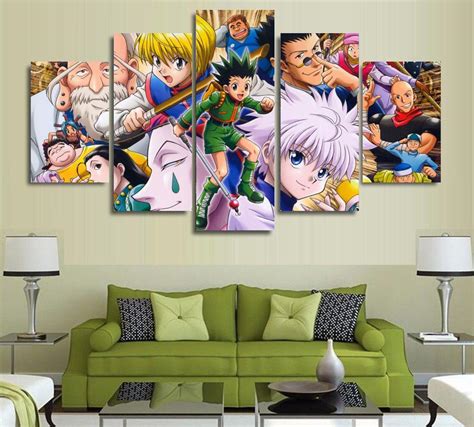 Our japanese anime art collection also includes reflections on japanese culture as well as abstract art. 5 Panels Wall Art 5 Panels Wall Art Anime Hunter x Hunter ...