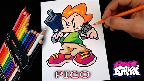 COMO DIBUJAR A PICO DE FRIDAY NIGHT FUNKIN FÁCIL how to draw pico