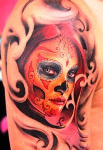 Sugar Skull Tattoo Designs For Womens Flawssy