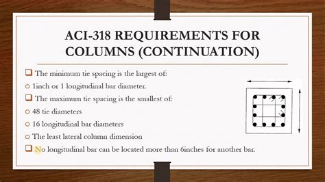 Aci 318 Code Requirements For Reinforce Concrete Columns Design
