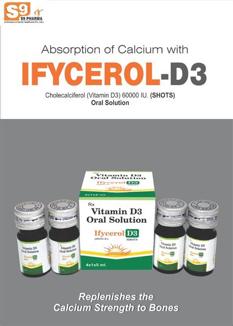 Ifycerol D3 Liquid Cholecalciferol 60000 Iu Shots At Rs 300box In Mohali