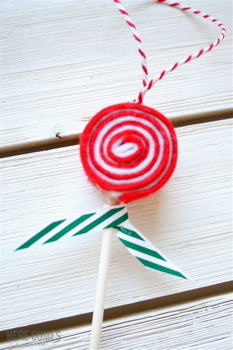 Simple Candy Ornament Crafts 53 Easy Handmade Christmas Ornaments To