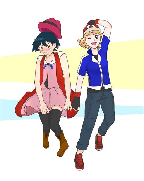 Pokemon Ash X Serena Clothing Swap By Stack A Cat On Deviantart