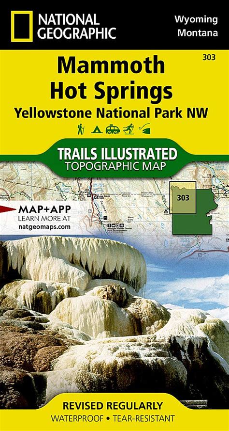 Trails Illustrated Maps Wyoming Yellowstone National Park Mammoth