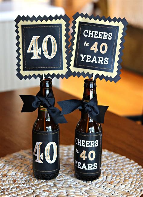 40th Birthday Decorations 40th Party Centerpiece Table Etsy Canada