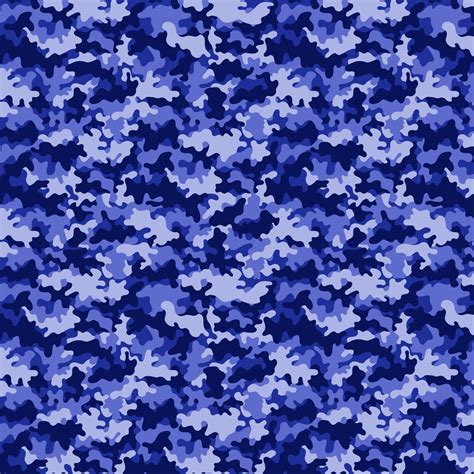 Vibrant Camouflage Fabric Blue