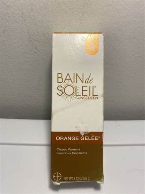 Bain De Soleil 77093 Orange Gelee Spf 4 Sunscreen 312 Oz For Sale