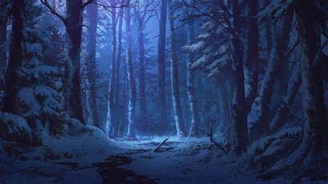 Anime Forest At Night Wallpapers Wallpaper Cave