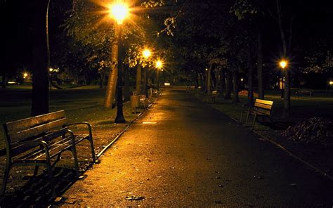 city night park benches city graphy hd wallpaper peakpx