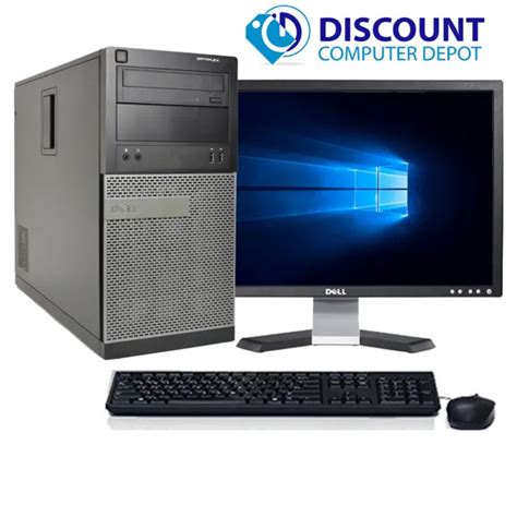 Dell Optiplex 3010 Windows 10 Desktop Pc Tower Computer I5 8gb 256gb