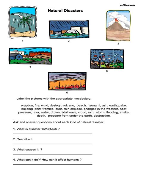 Natural-disasters-vocabulary---speaking-activity | Natural disasters, Natural resources lesson ...