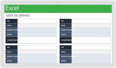 Modelos E Planilhas De Senha Grátis Smartsheet