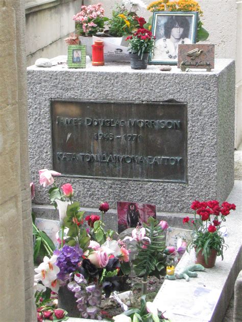 Jim Morrisons Grave Pere La Chaise Cemetary Paris 2013