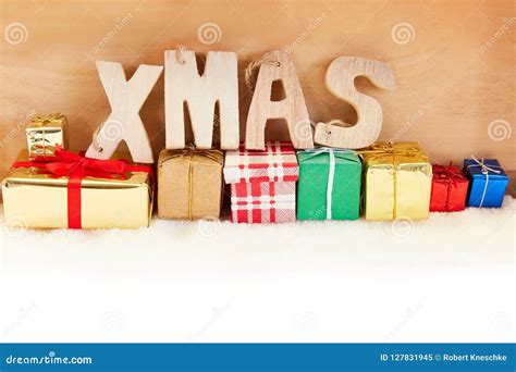 Xmas Text On Ts For Christmas Stock Image Image Of Card Christmas